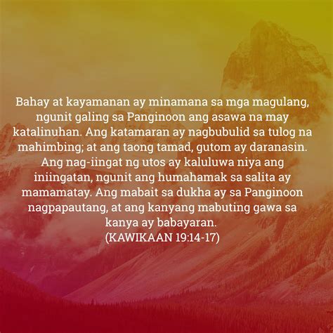 kawikaan 5 tagalog|Most Popular Bible Verses in Kawikaan .